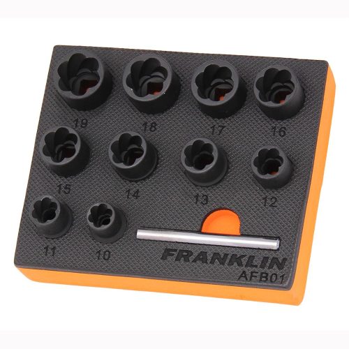 3/8" Drive Impact Bolt Extractor Set 10 Pcs Franklin Tools AFB01