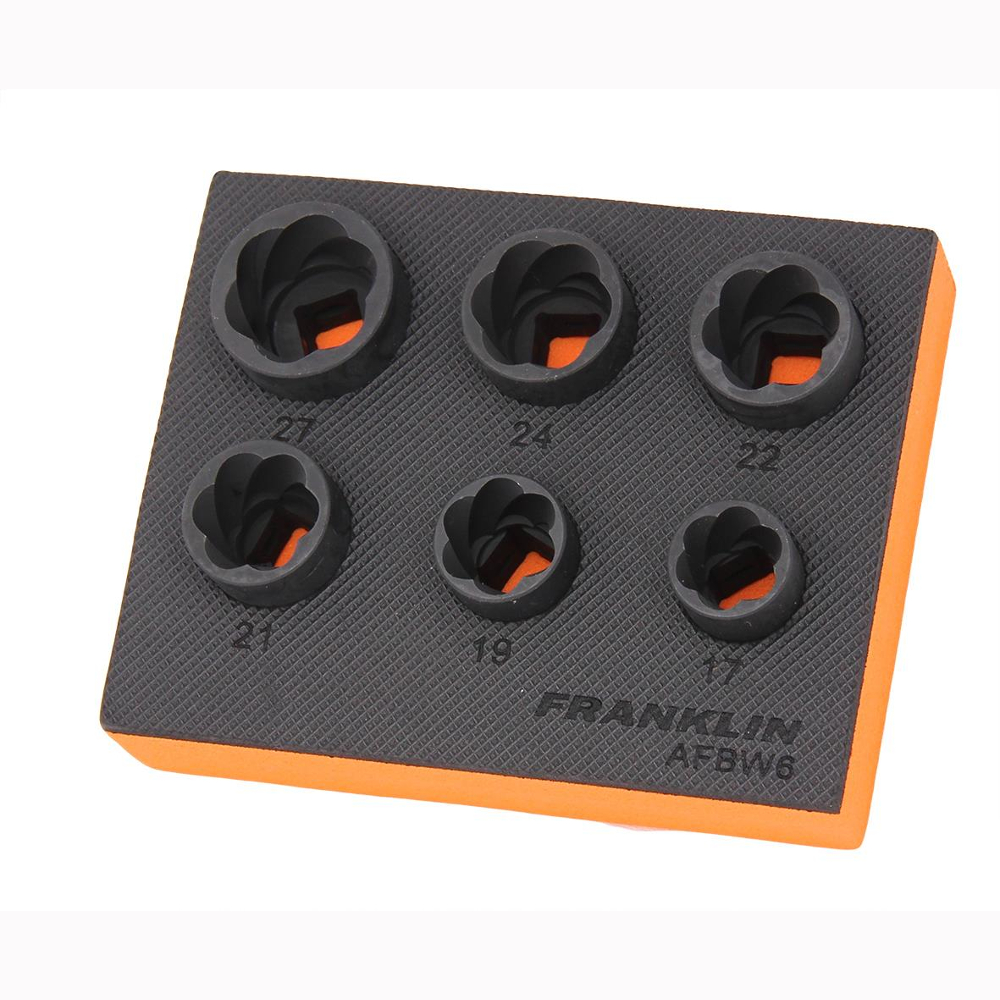 1/2" Drive Impact Bolt Extractor Set 6 Pcs Franklin Tools AFBW6