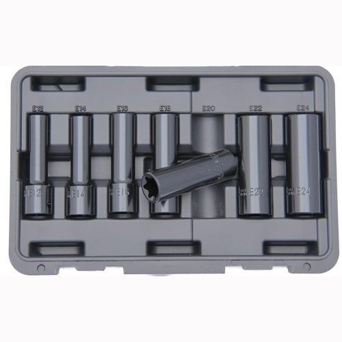 1/2" Drive Deep Impact E-Torx Socket Set 7 Pcs Franklin Tools SE870
