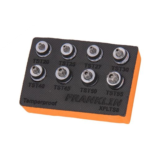 3/8" Drive Tamper Torx Socket Set Low Profile 27mm Ht Franklin Tools XFLTS8