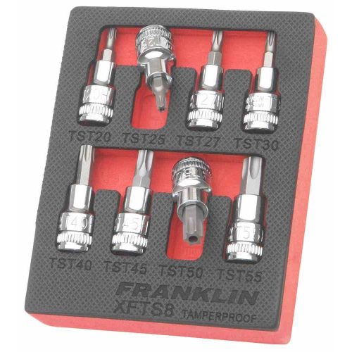 3/8" Drive Tamper Torx Socket Set 8 Pcs Franklin Tools XFTS8