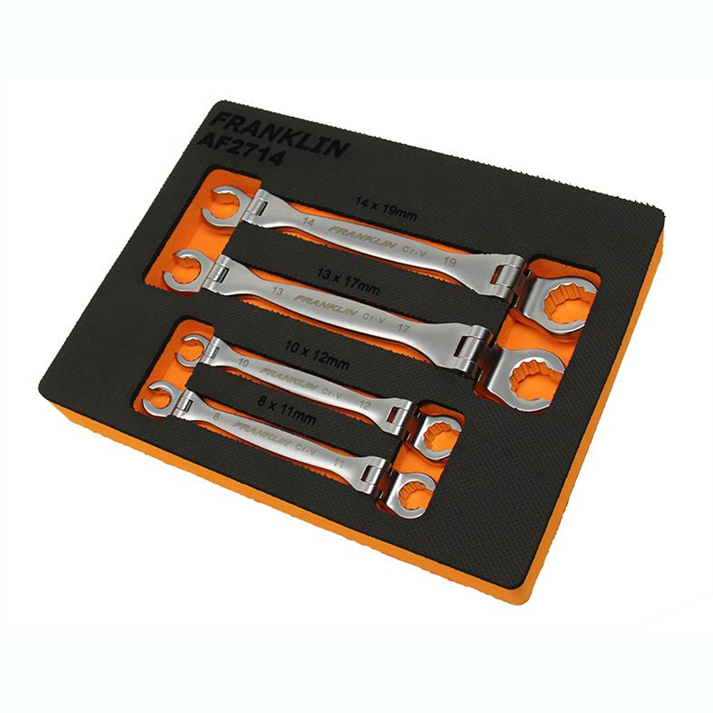 Flarenut Flexi Spanner Set 4 Pce Franklin Tools AF2714
