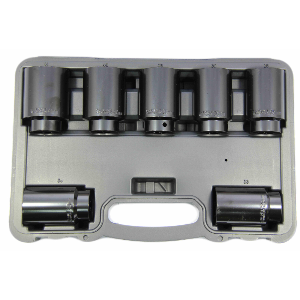1/2" Drive Deep Impact Socket Set 7 Pcs 6 Point Franklin Tools TA8017