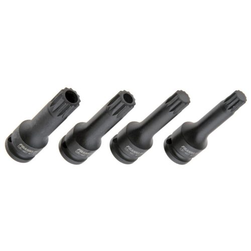 1/2" Drive Impact Spline Bit Set 4 Pcs Franklin Tools TA814