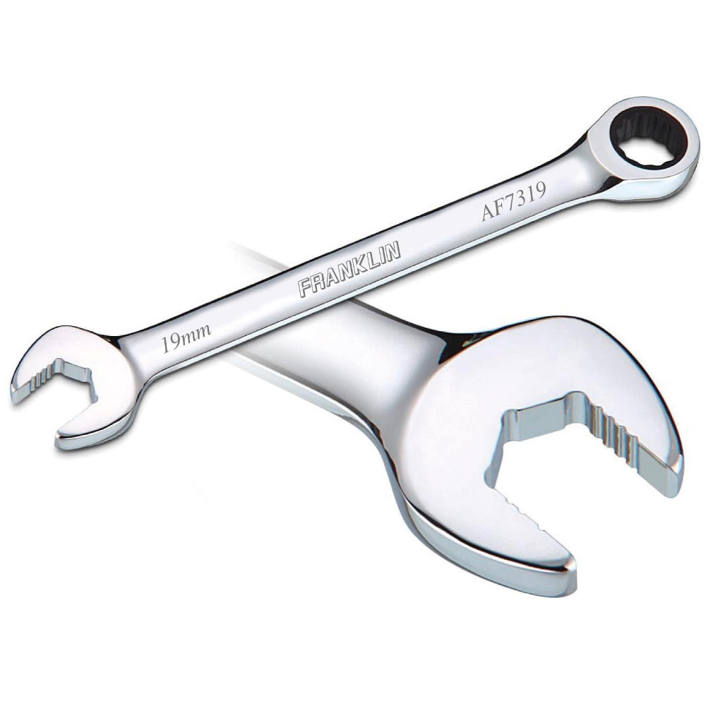 Combination Ratchet Spanner Set 5 Pc 12 Pt 6-10mm Grip4+ Franklin Tools AF7305