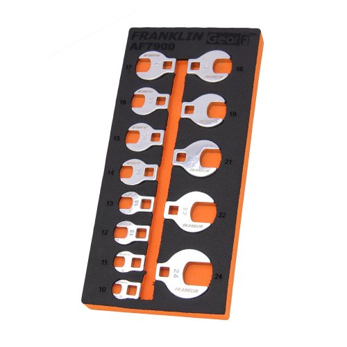 3/8" Drive Crowfoot Wrench Set 13 Pce 10-24mm Franklin Tools AF7900