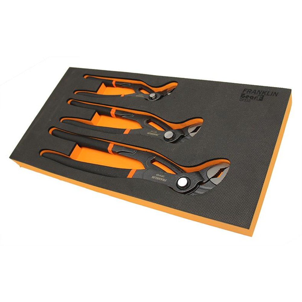 Water Pump Plier Set Quick Action 3 Pce Franklin Tools GF310