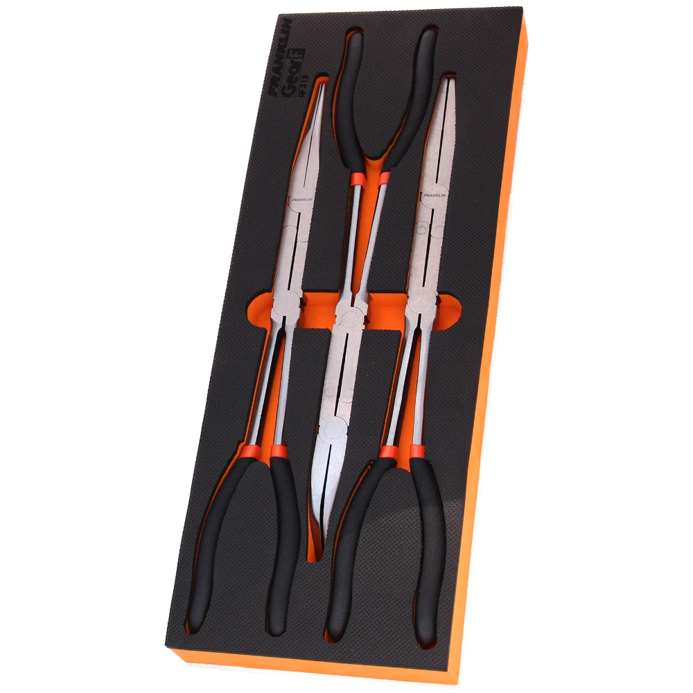 Plier Set 13" Compound Joint Long Reach 3 Pce Franklin Tools GF313