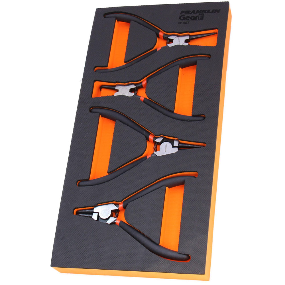Circlip Plier Set 7" 4 Pce Franklin Tools GF407
