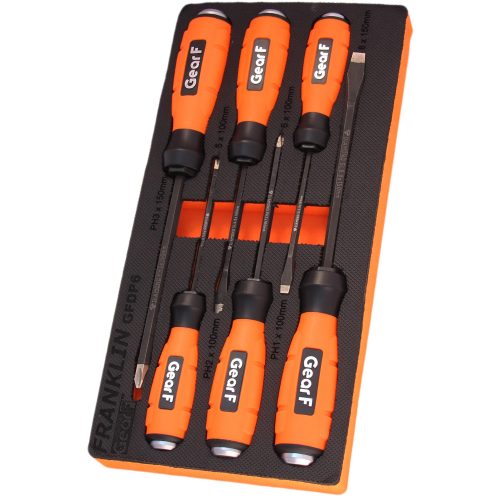 Screwdriver Set 6 Pce Diamond Power Grip Franklin Tools GFDP6