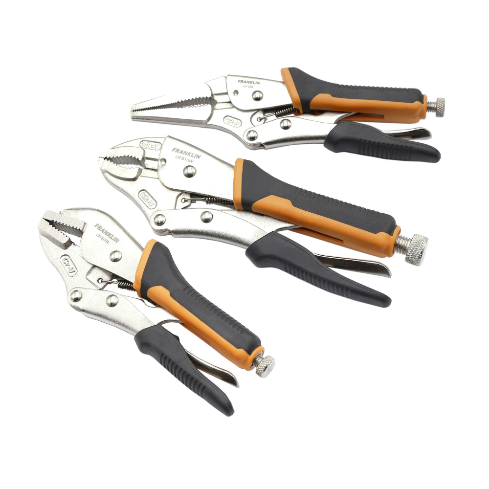 Grip-Jaw Locking Plier Set - Soft Grip 3 Pce Franklin Tools GFGJ5