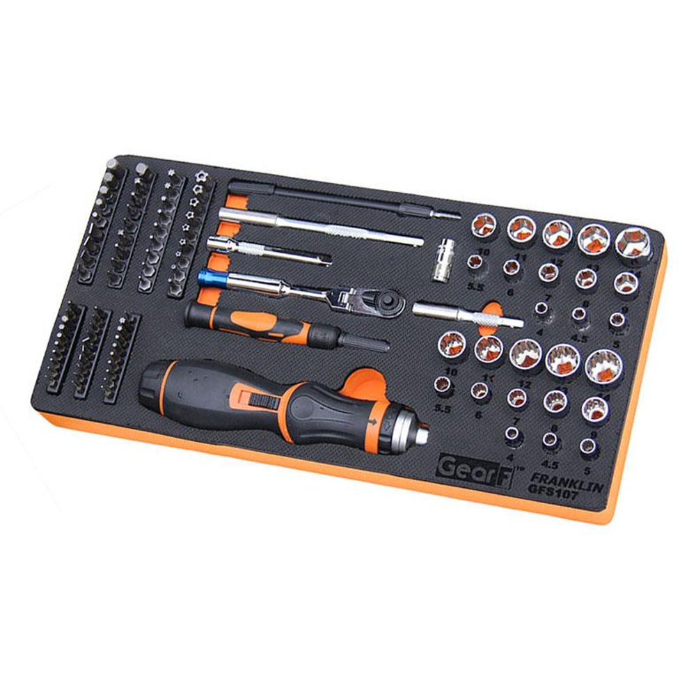 1/4" Drive Master Screwdriver & Mini Ratchet Set 106 Pc Franklin Tools GFS106