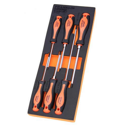 Phillips & Pozi Screwdriver Set S2 PRO 6 Pce Franklin Tools GFS2P