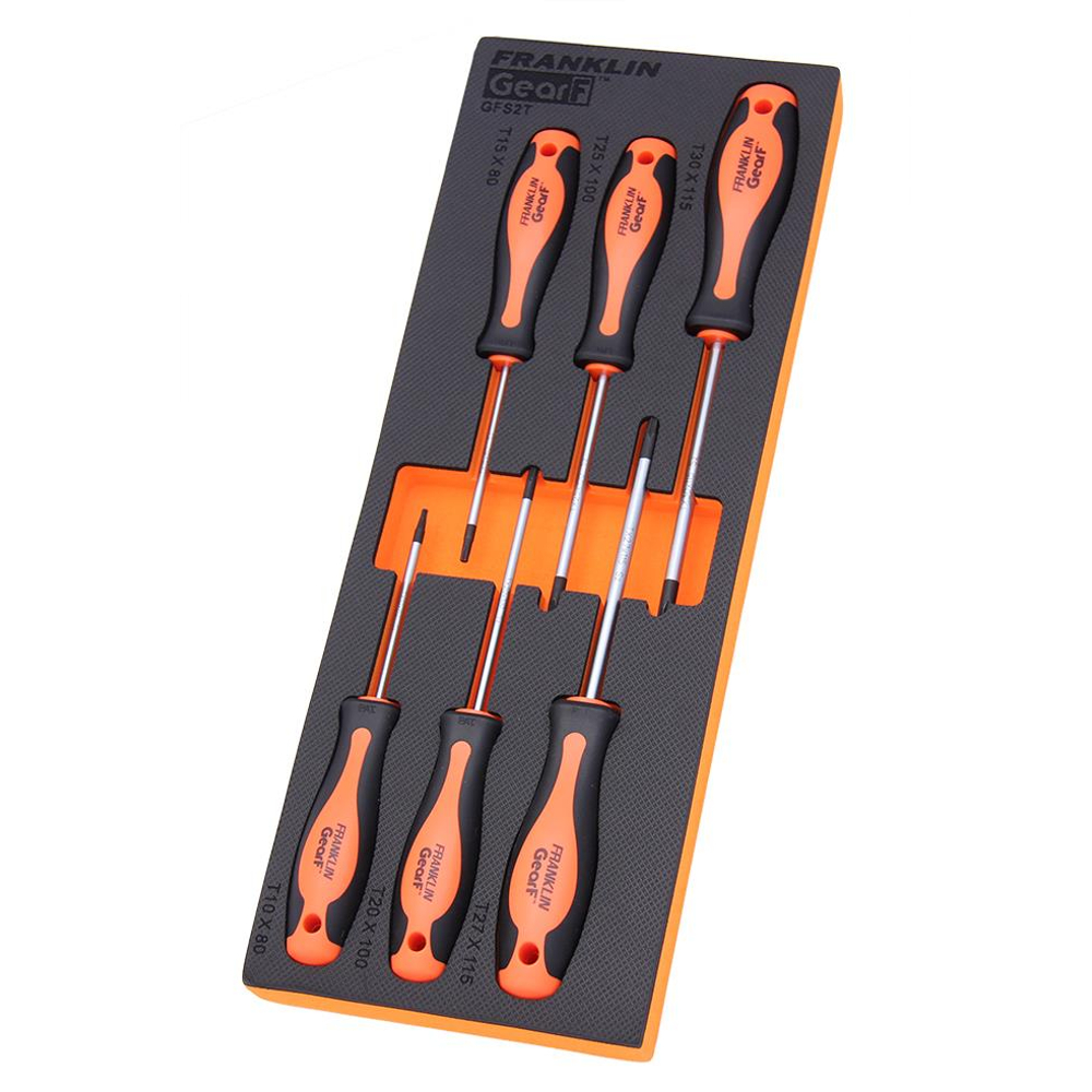 Torx Screwdriver Set S2 PRO 6 Pce Franklin Tools GFS2T