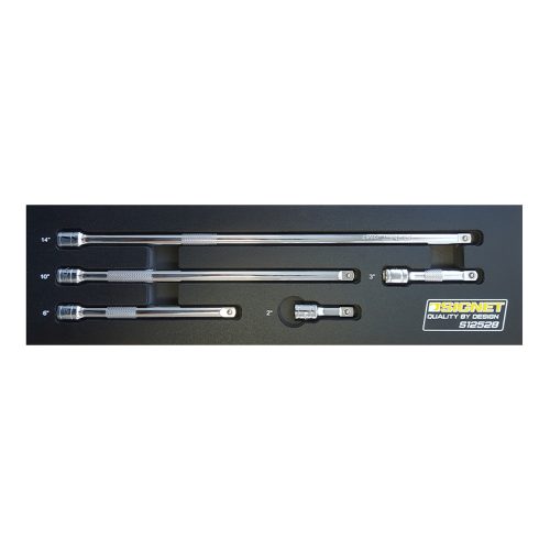 3/8" Drive Extension Set in EVA Foam Signet 5pc 50, 75, 150, 250 & 350mm
