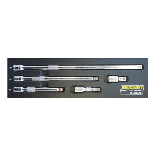 1/2" Drive Extension Set in EVA Foam Signet 6pc 50, 75, 150, 250 & 380mm