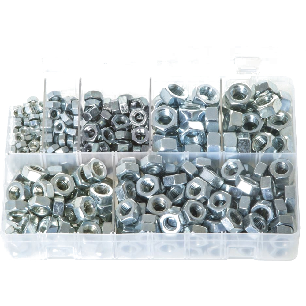 Metric Fine Full Nuts BZP M5 to M16 2 to 200 Pack Size Asstd Box 350 as well - Image 2
