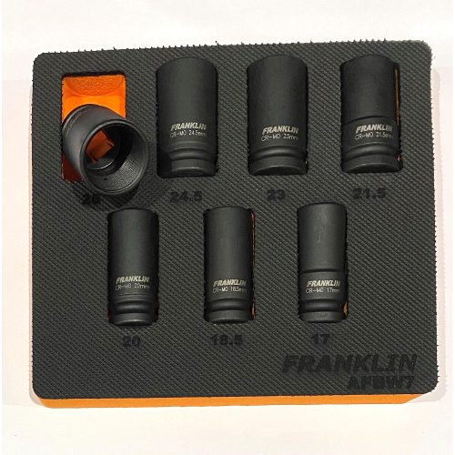 1/2" Drive Lock Nut Removal Tool Set 7 Pce Franklin Tools AFBW7