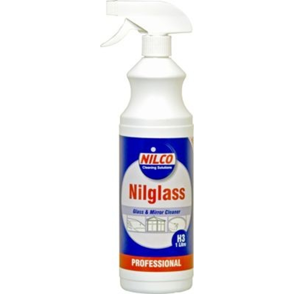 NILCO 'Nilglass' Glass & Mirror Cleaner 1 Litre Trigger Spray NIL1
