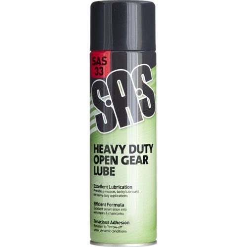 Open Gear Lube Heavy Duty SAS 6 x 500ml Aerosol SAS33-6
