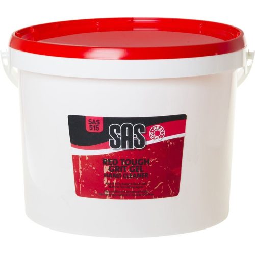 Hand Cleaner Red Tough Grit Gel - Heavy Duty 15L SAS Water based SAS515