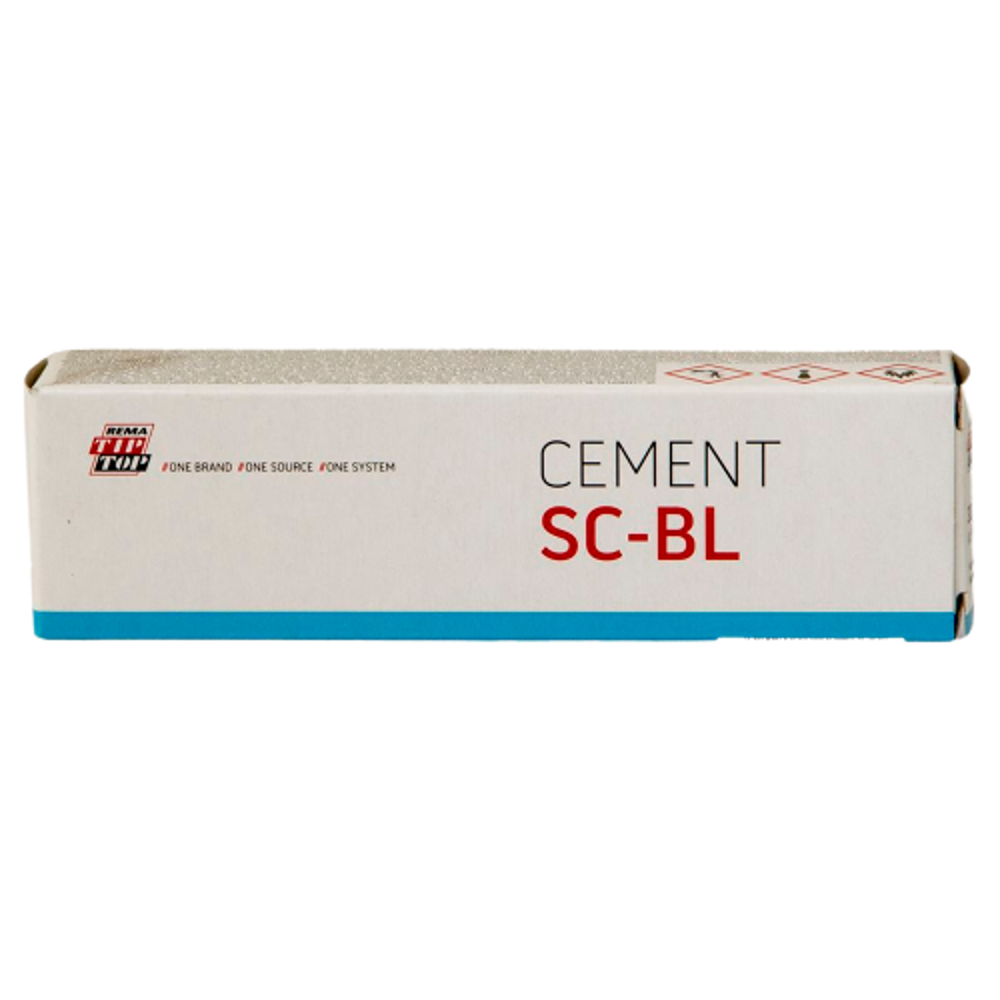 REMA TIP TOP 'SC-BL' Special Blue Cement 30g Tube & 225g Can with Brush - Image 5