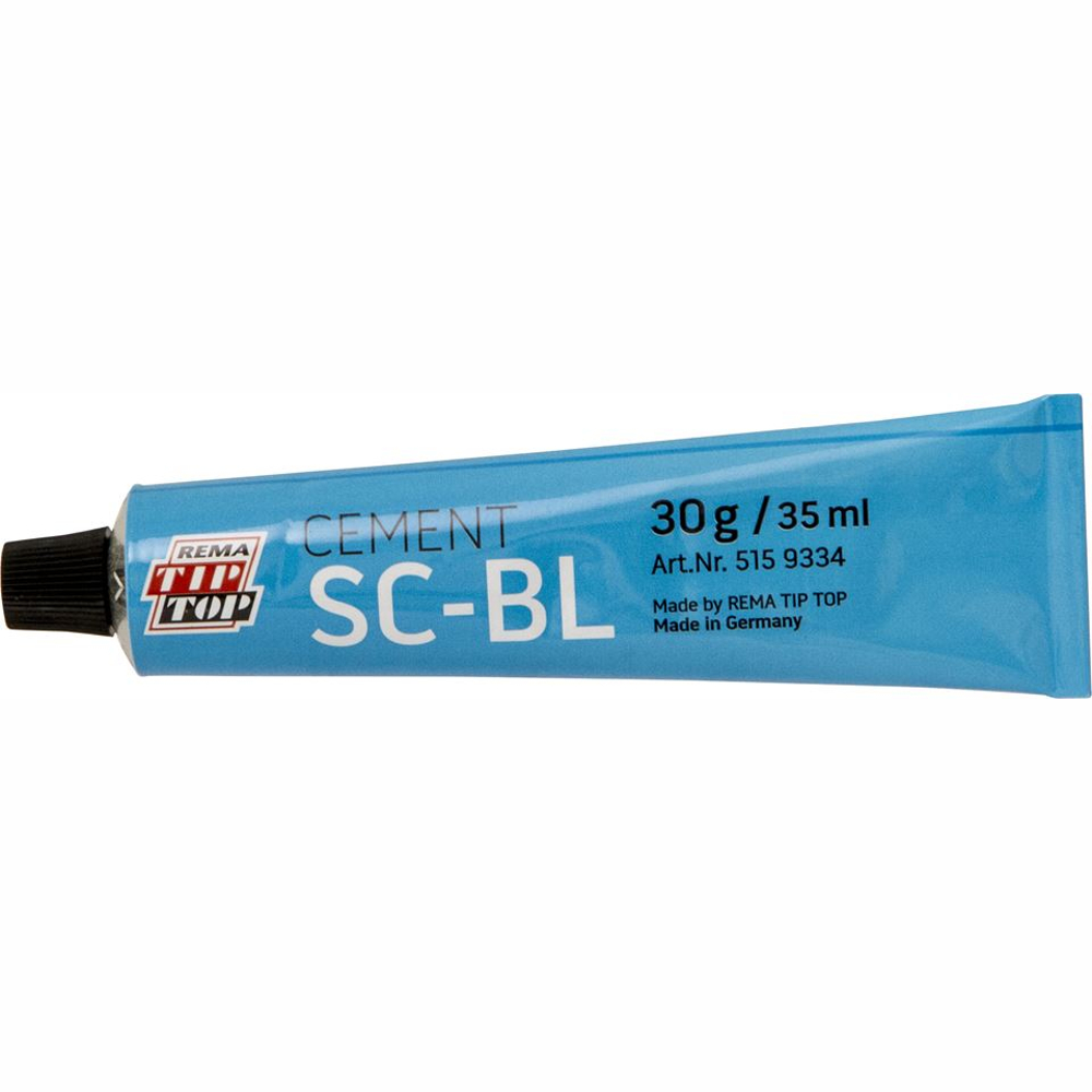 REMA TIP TOP 'SC-BL' Special Blue Cement 30g Tube & 225g Can with Brush - Image 4