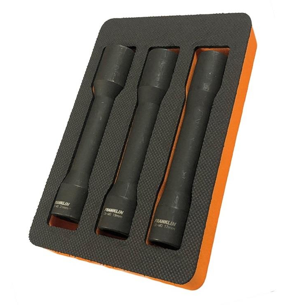 1/2" Drive Lock Nut Removal Tool Set 150mm Long 3 Pce Franklin Tools AFBW3