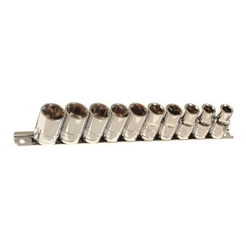 1/2" Drive Socket Set Metric Surface Drive 6 Point 10 Pce Franklin Tools TA719
