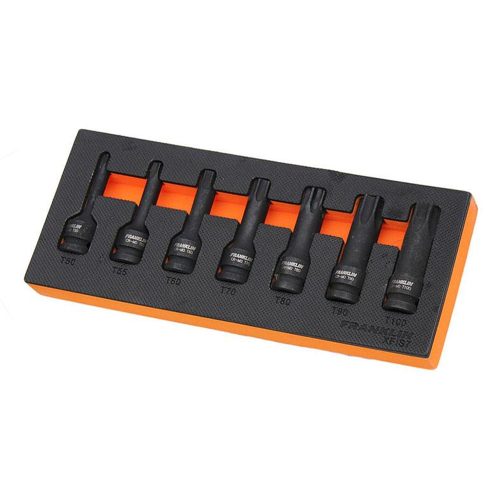 1/2" Drive Impact Torx Bit Socket Set 7 Pce Franklin Tools XFIS7