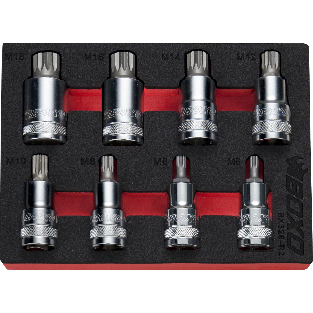 1/2" Drive Spline Bit Socket M16 55mm Overall Height BOXO SB42-M1655