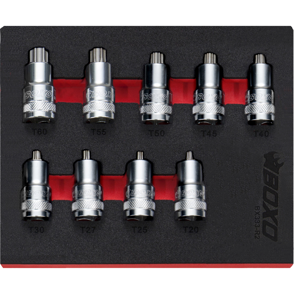 1/2" Drive Torx Super Stubby Bit T20 45mm Overall Ht BOXO SB42-T2045