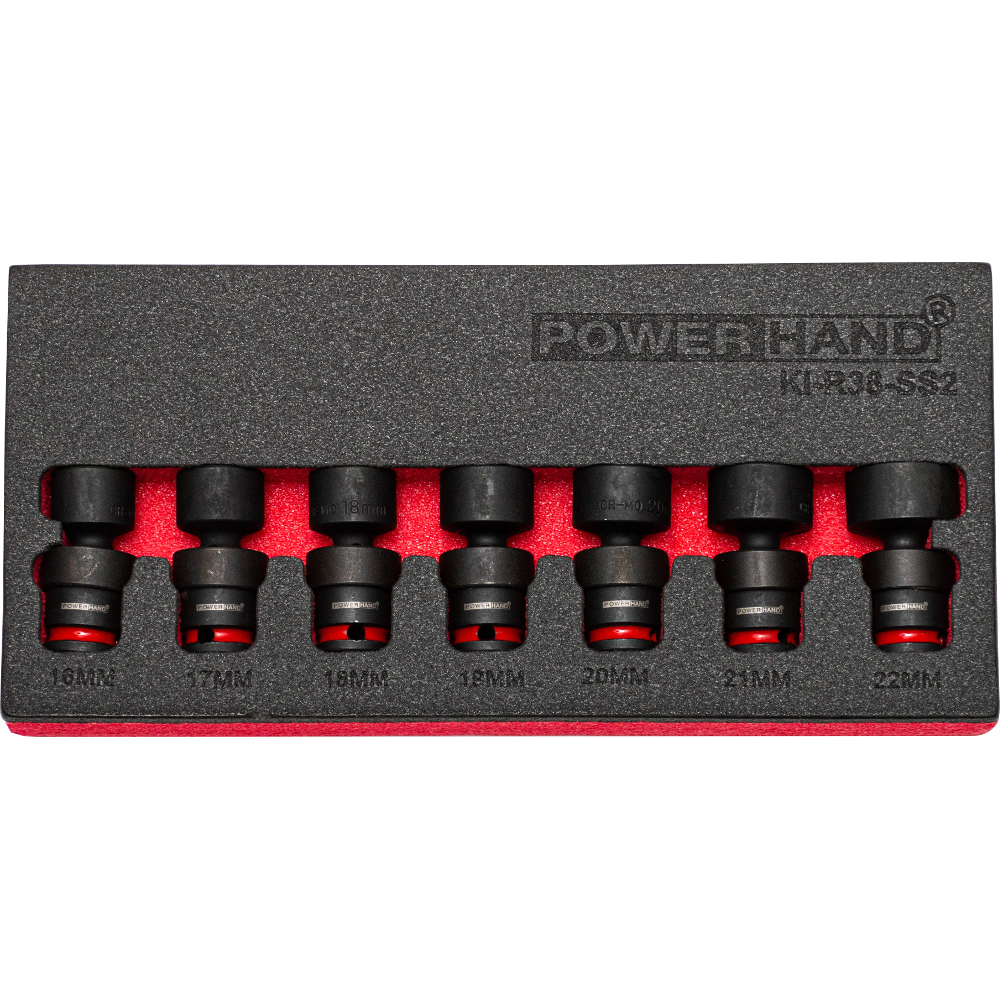 3/8" Drive Shallow Swivel Impact Socket Powerhand 15mm KI-S38-SS15