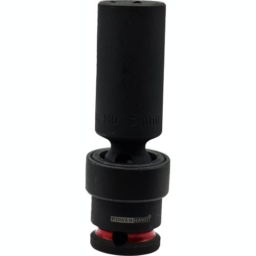 3/8" Drive Deep Swivel Impact Socket Powerhand 15mm KI-S38-SD15