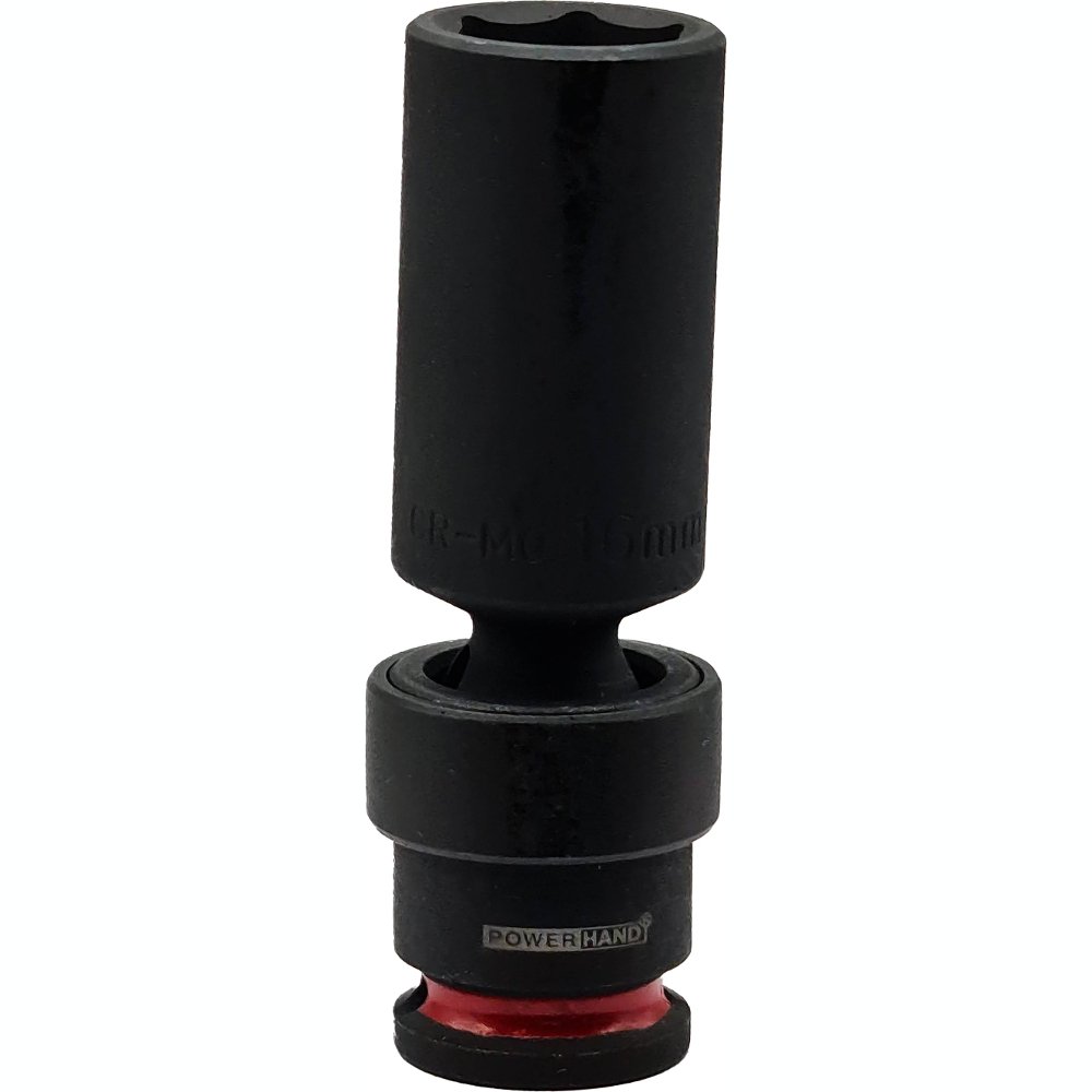 3/8" Drive Deep Swivel Impact Socket Powerhand 16mm KI-S38-SD16