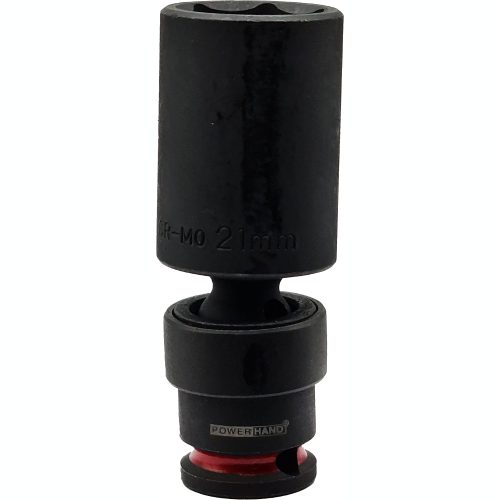 3/8" Drive Deep Swivel Impact Socket Powerhand 21mm KI-S38-SD21