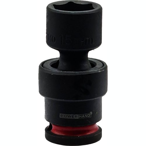 3/8" Drive Shallow Swivel Impact Socket Powerhand 15mm KI-S38-SS15