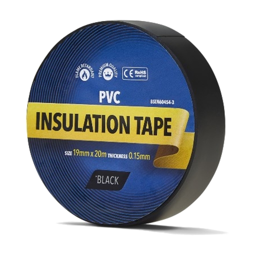 Insulation Tape PVC Electrical 19mm x 20m Various colours & rolls