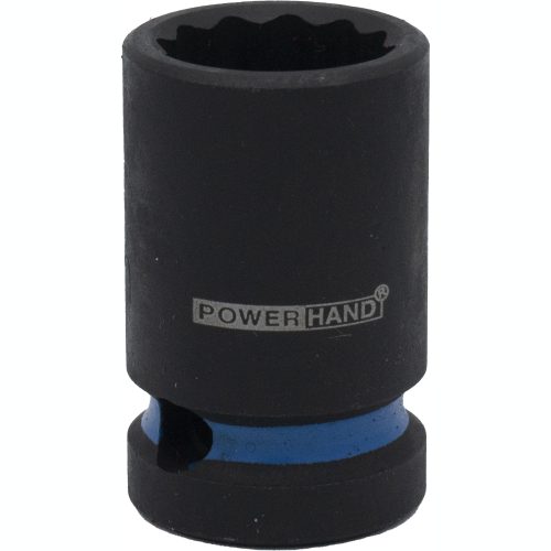 1/2" Drive Shallow Impact Socket 12 Point 16mm Powerhand KI-S12-S16A