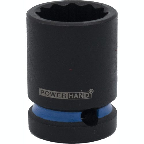 1/2" Drive Shallow Impact Socket 12 Point 19mm Powerhand KI-S12-S19A