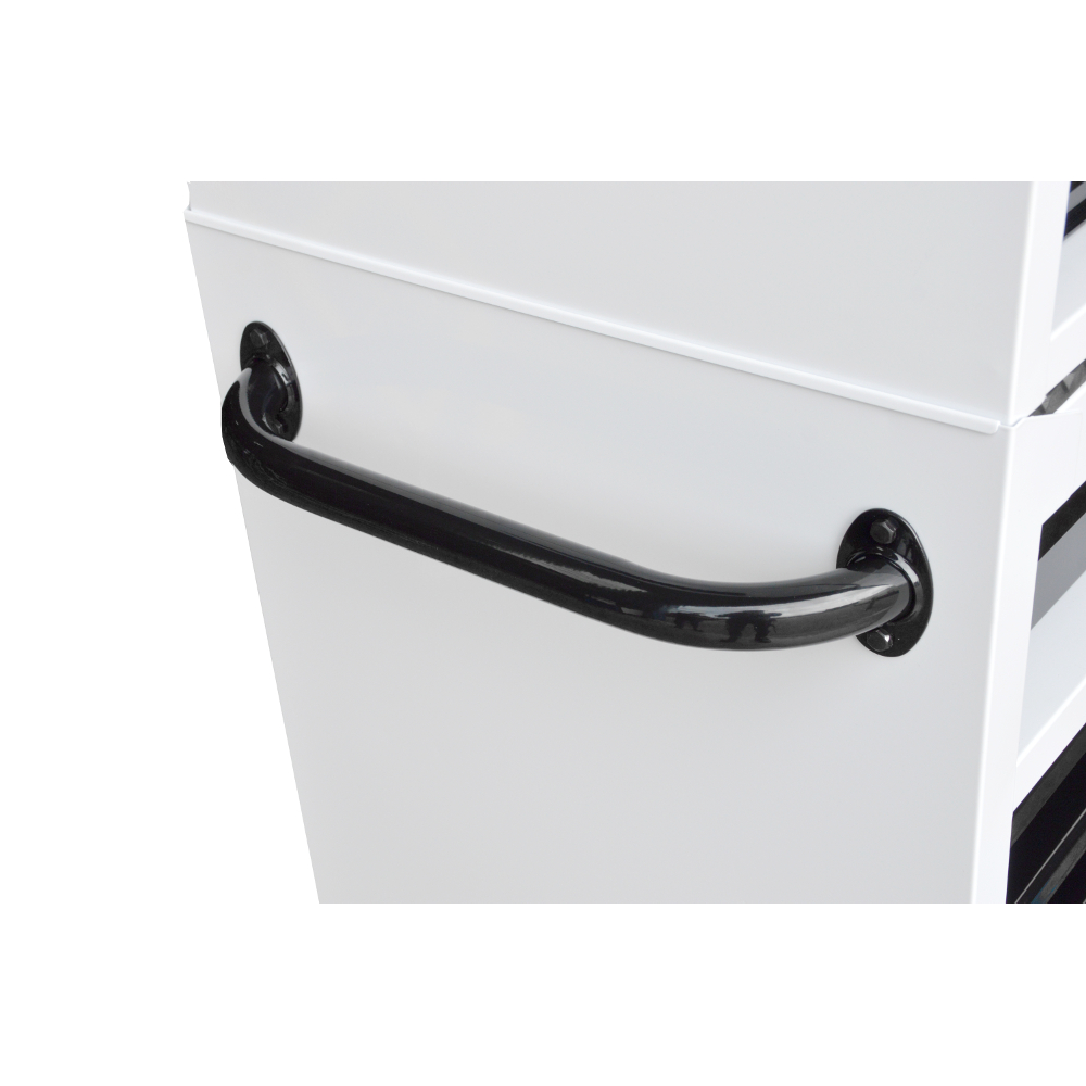 Roll Cab 41" 11 Drawer Black - choice of trim colour BOXO KIT-TB41ROLL-BK