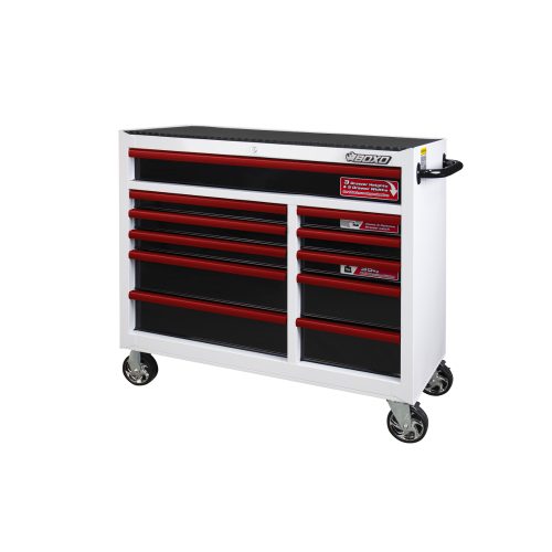 Roll Cab 41" 11 Drawer White - choice of trim colour BOXO KIT-TB41ROLL-W