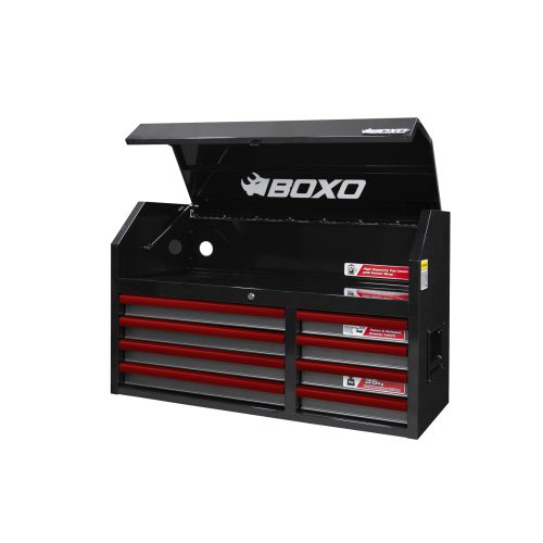 Top Box 41" 8 Drawer Black - choice of trim colour BOXO KIT-TB41TOP-BK