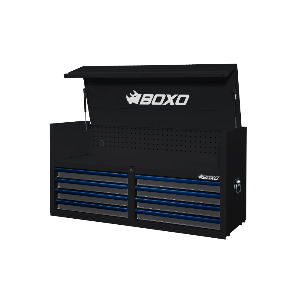 Top Box 53" 8 Drawer Black - choice of trim colour BOXO KIT-TB53TOP-BK