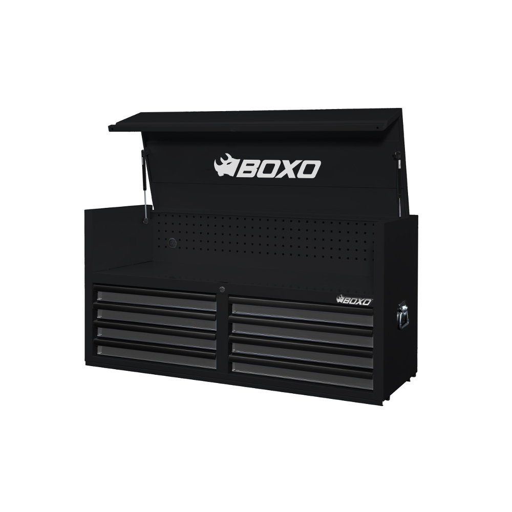 Top Box 53" 8 Drawer Black - choice of trim colour BOXO KIT-TB53TOP-BK