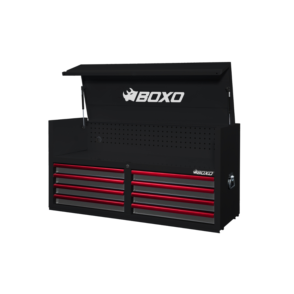 Top Box 53" 8 Drawer Black - choice of trim colour BOXO KIT-TB53TOP-BK