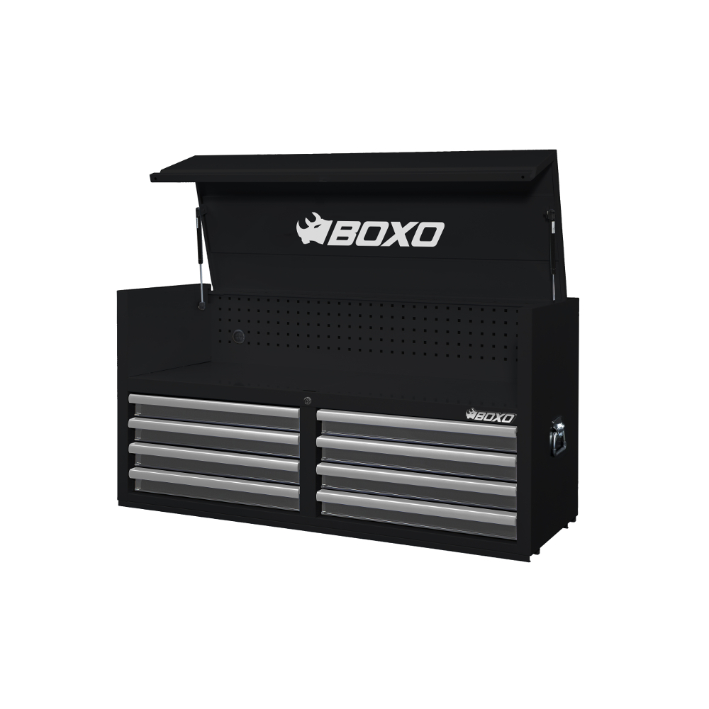 Top Box 53" 8 Drawer Black - choice of trim colour BOXO KIT-TB53TOP-BK