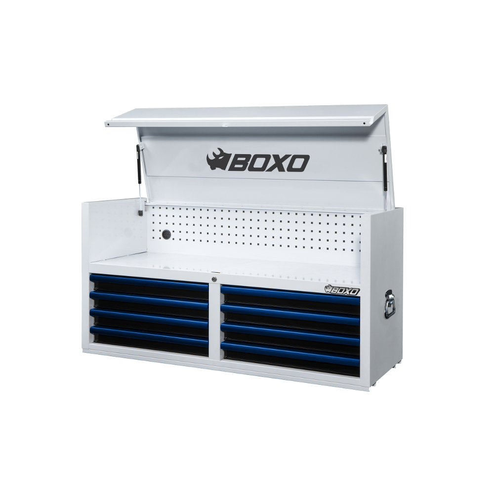 Top Box 53" 8 Drawer White - choice of trim colour BOXO KIT-TB53TOP-BK