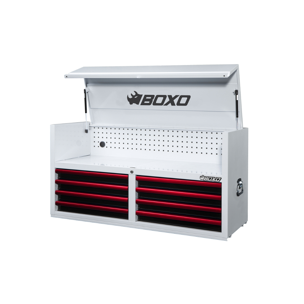 Top Box 53" 8 Drawer White - choice of trim colour BOXO KIT-TB53TOP-BK