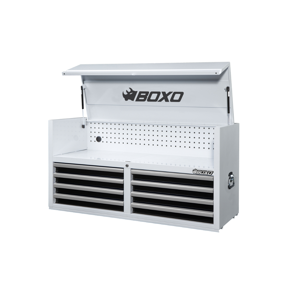 Top Box 53" 8 Drawer White - choice of trim colour BOXO KIT-TB53TOP-BK